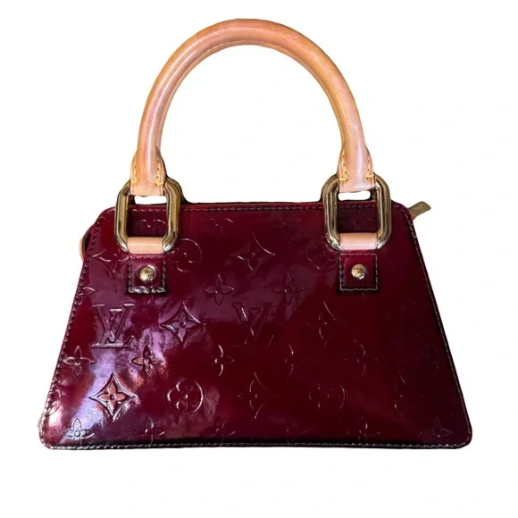 SOLD!  Louis Vuitton Burgundy Handbag - Picture 4 of 15